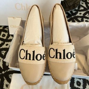 Chloe Woody espadrille flats